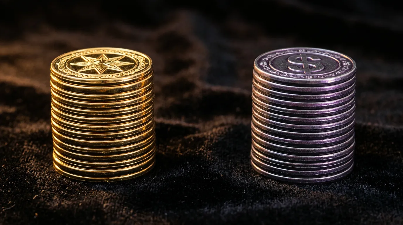 Visual explanation of Gold Coins versus Sweeps Coins in sweepstakes casinos