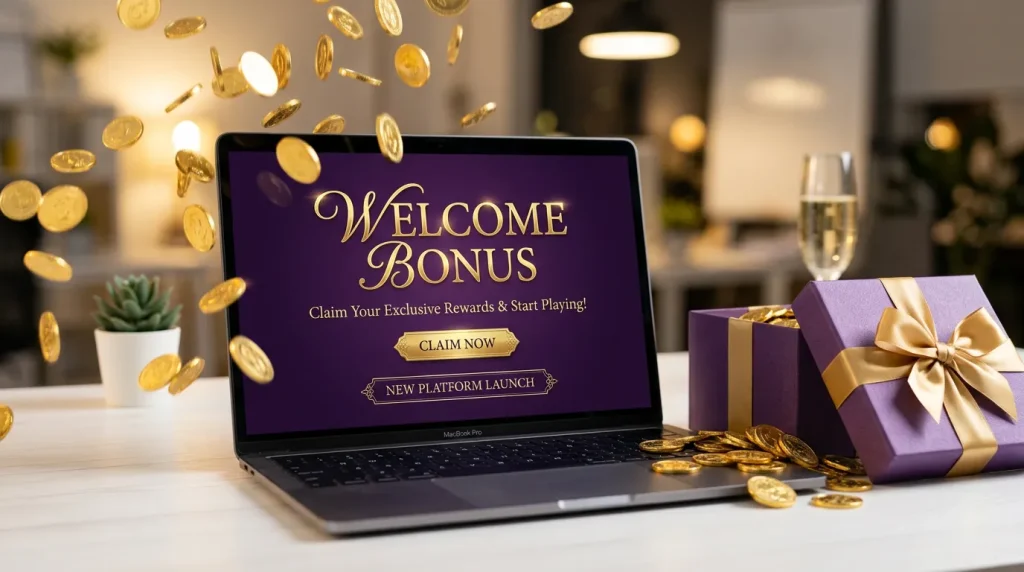 New sweepstakes casino platform launch with welcome bonus