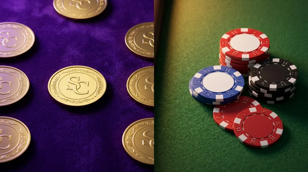 Sweepstakes casino vs real money casino key differences comparison